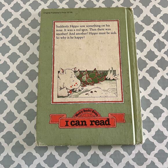 Vintage 1983 It's Me Hippo! Hardcover Book Pre-Loved - Picture 2 of 6